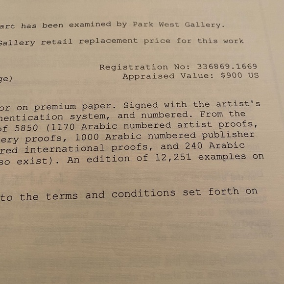 Thomas kinkade “Sea of Tranquility” 1998 - Picture 4 of 4